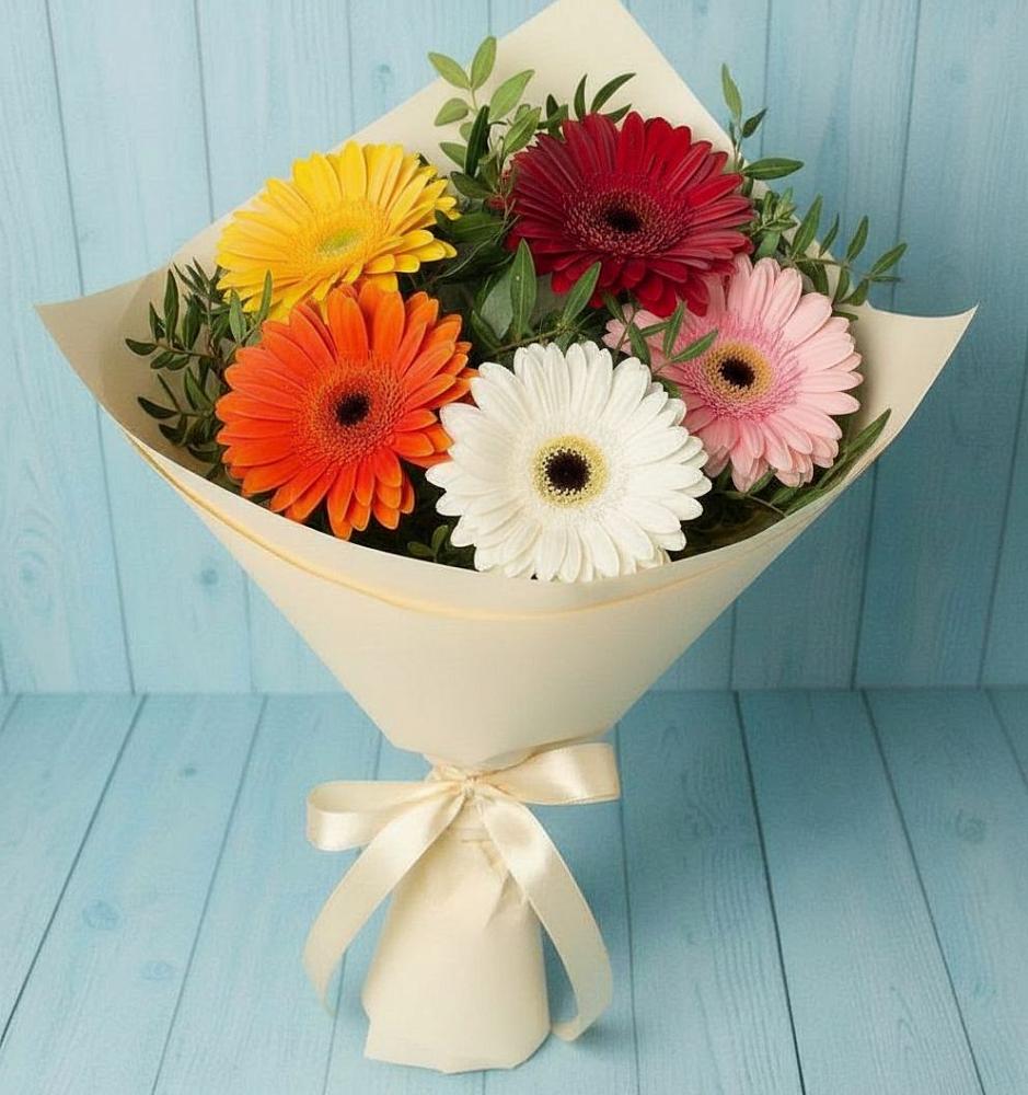 Букет цветов из: Герберы в Шлиссельбурге