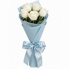 Букет 5 Белых роз Проуд #REPLACE_PRED# Шлиссельбурге
