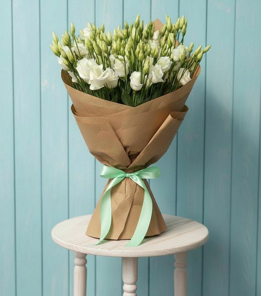 Букет цветов из: Лизиантусы в Шлиссельбурге