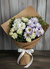 Букет цветов из:  Хризантемы и Розы в Шлиссельбурге