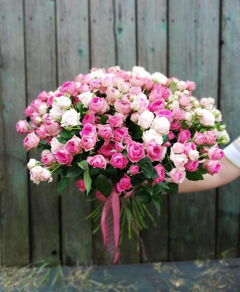 Букет Розовые кустовые розы Натали и Лав Лидия в Шлиссельбурге